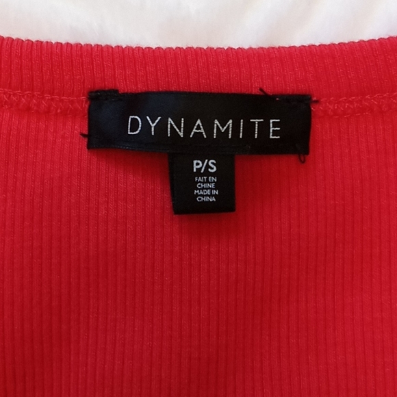 Red drawstring tank from Dynamite - Picture 4 of 5